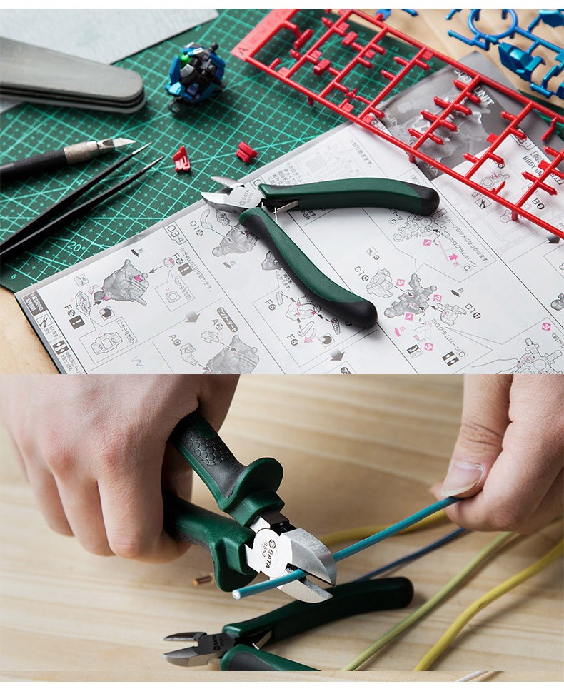 斜嘴鉗斜口鉗電子電工鉗子(圖3)